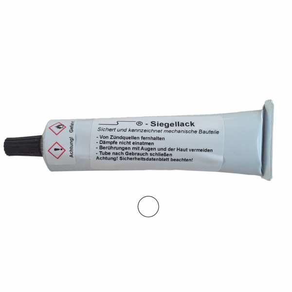 Siegellack 50ml Tube in weiß