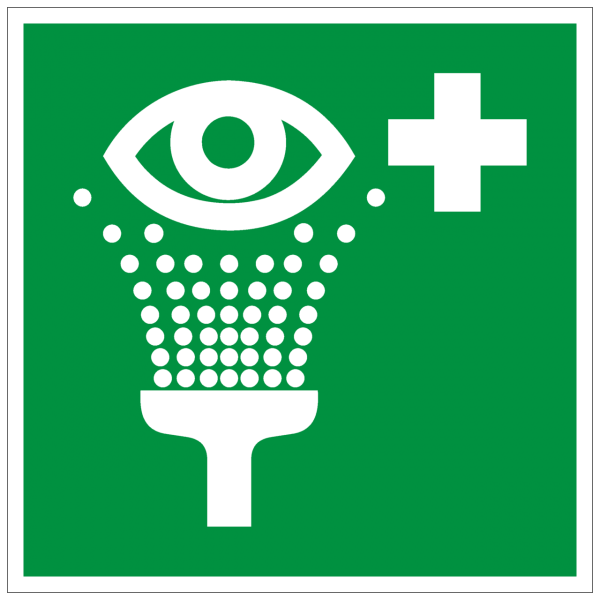 Rettungszeichen Augenspül­einrichtung nach ISO 7010 (E011) ASR A1.3