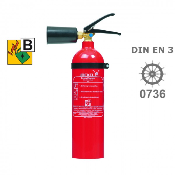 Jockel K 2 J CO2/Kohlendioxid Feuerlöscher 2 kg