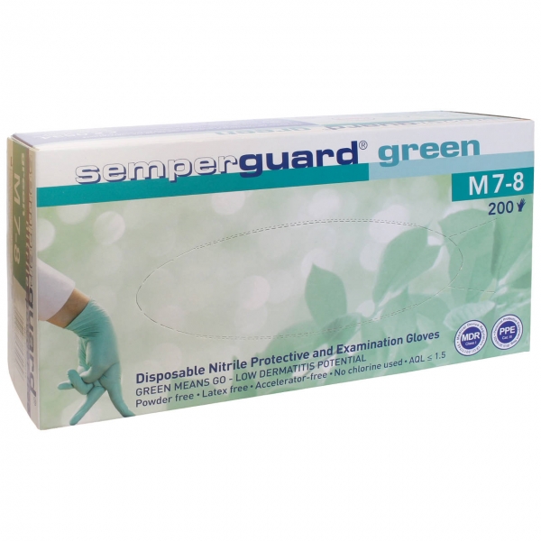 Semperguard Green Einmalhandschuhe, Nitril, 200 Stk.