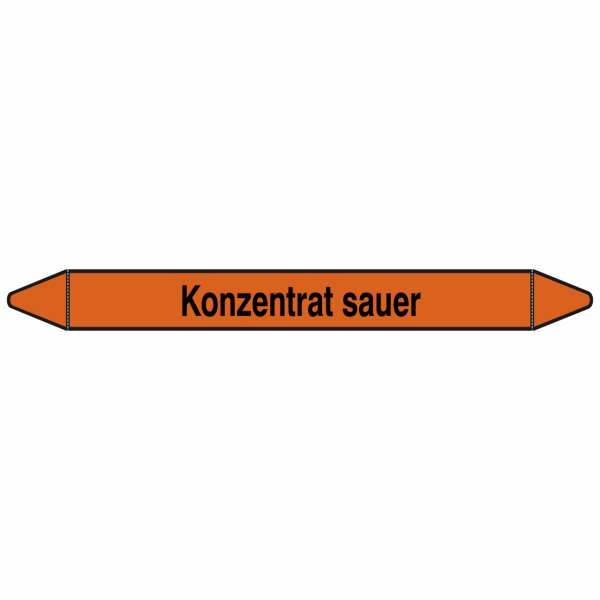 Brady Rohrmarkierer mit Text Konzentrat sauer