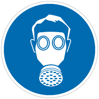 Gebotszeichen Atemschutz benutzen nach BGV A8 (M04)