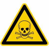 Warnzeichen Warnung vor giftigen Stoffen nach BGV A8 (W03)