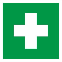 Rettungszeichen Erste Hilfe  nach BGV A8 (E03)