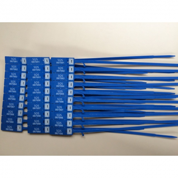 Durchziehplombe Tear-Off S412 L, blau