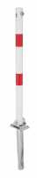 Absperrpfosten Klappy-Bo, umlegbar, zum Einbetonieren, Profilzylinderschloss