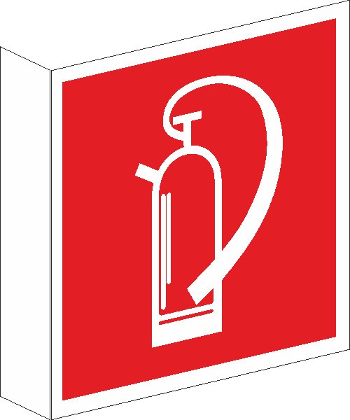 Fahnenschild Feuerlöscher nach BGV A8 (F05)