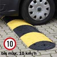 Fahrbahnschwellen bis 10 km/h aus Hartgummi