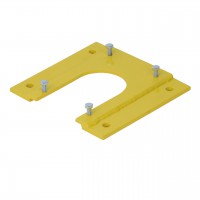 Mobile Montageplatte für Sperrpfosten