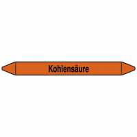 Brady Rohrmarkierer mit Text Kohlensäure