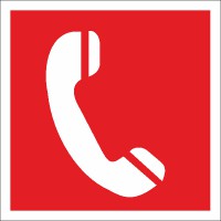 Brandschutzzeichen Brandmeldetelefon nach BGV A8 (F06)