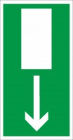 Rettungszeichen Notausgang nach BGV A8 (E15)