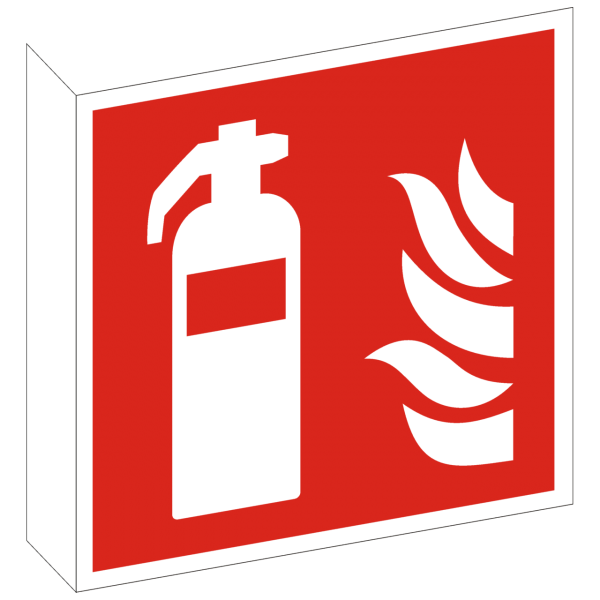 Fahnenschild Feuerlöscher nach ISO 7010 (F001)
