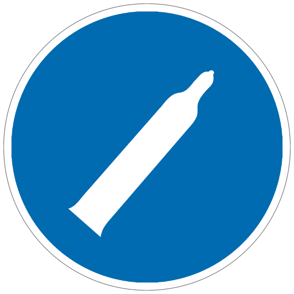 Gebotszeichen Druckgasflasche