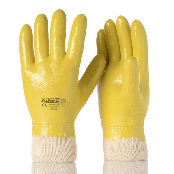 Arbeitshandschuhe GSV mit Nitril Vollbeschichtung