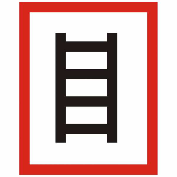 Brandschutzzeichen Hinweisschild Stelle zum Anleitern