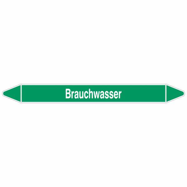 Brady Rohrmarkierer mit Text Brauchwasser