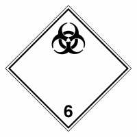 Gefahrzettel Ansteckungsgefährliche Stoffe Klasse 6.2