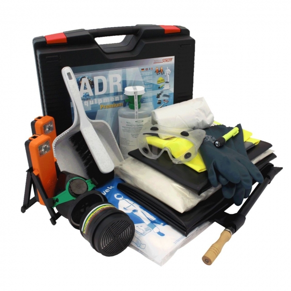 Inhalt Gefahrgutkoffer Premium nach GGVS und ADR