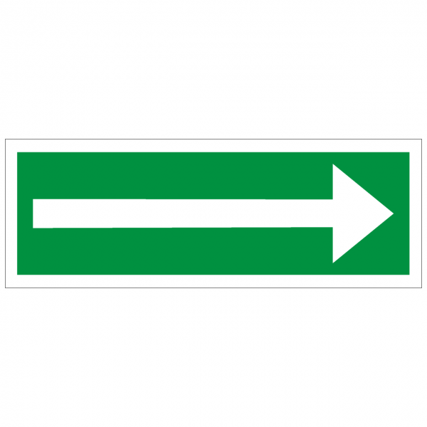 Rettungszeichen mit Richtungspfeil links rechts