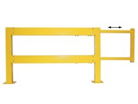 Schiebetür für Sicherheitsgeländer mit 1 oder 1,5 m Durchgangsbreite