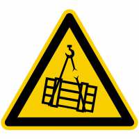 Warnzeichen Warnung vor schwebender Last nach BGV A8 (W06)