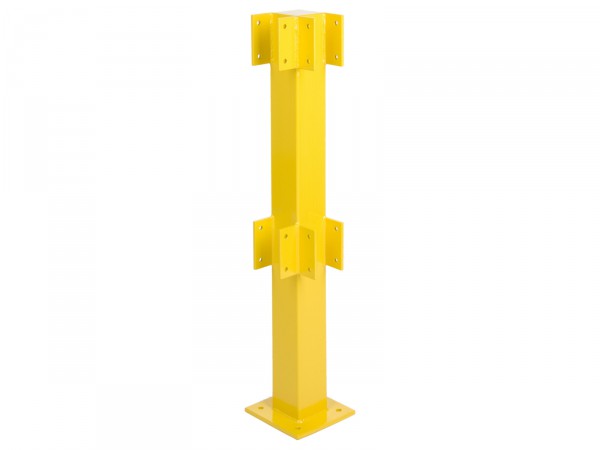 Eckpfosten für Sicherheitsgeländer Stahl