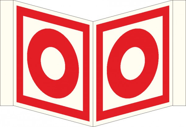 Nasenschild Brandmelder manuell nach BGV A8 (F08)