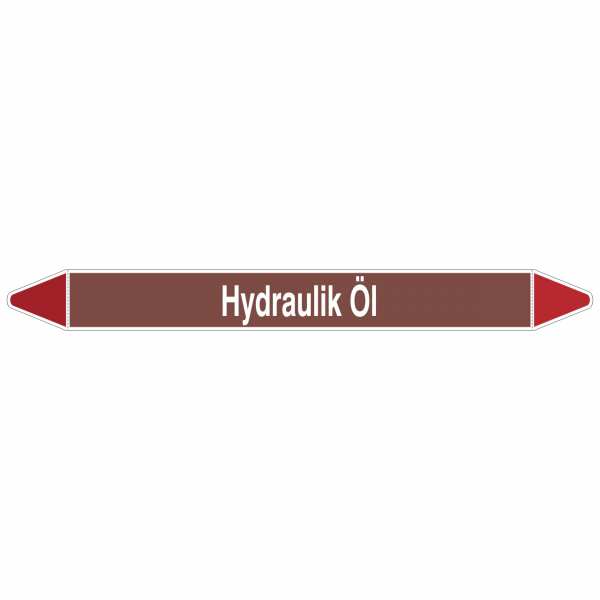 Brady Rohrmarkierer mit Text Hydraulik Öl