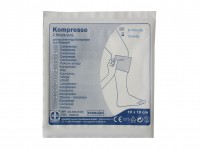 Wundkompresse aus Vliesstoff 10x10 cm, 2 Stk. steril verpackt