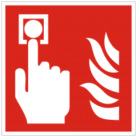 Brandschutzzeichen Brandmelder nach ISO 7010 (F005)