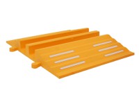 Schlauch- und Kabelbrücke 680 mm, gelb