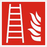 Brandschutzzeichen Feuerleiter nach ISO 7010 (F003)