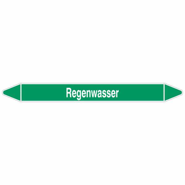 Brady Rohrmarkierer mit Text Regenwasser