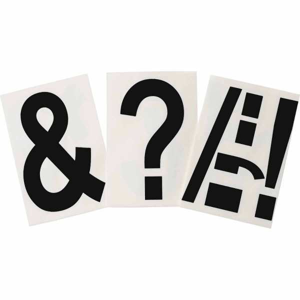 ToughStripe Bodenmarkierung als Satzzeichen-Set