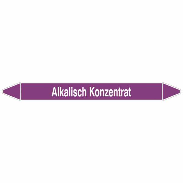 Brady Rohrmarkierer mit Text Alkalisch Konzentrat