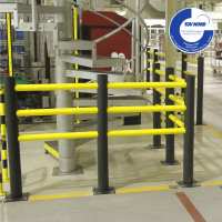 Modulares Sicherheitsgeländer DELTA aus flexiblem Spezialkunststoff