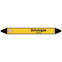 Brady Rohrmarkierer mit Text Schutzgas - ACHTUNG