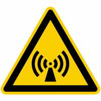 Warnzeichen Warnung vor elektromagnetischem Feld nach BGV A8 (W12)