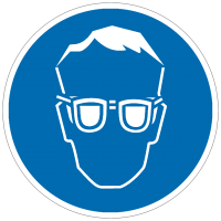 Gebotszeichen  Augenschutz benutzen nach BGV A8 (M01)