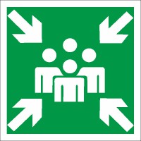 Rettungszeichen Sammelstelle nach BGV A8 (E11)