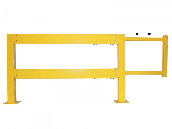 Schiebetür für Sicherheitsgeländer mit 1 oder 1,5 m Durchgangsbreite