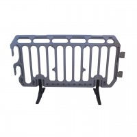 Absperrgitter 200 cm grau