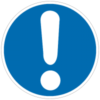 Gebotszeichen Allgemeines Gebotszeichen nach BGV A8 (M00)