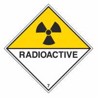 Gefahrzettel Radioaktive Stoffe Klasse 7D