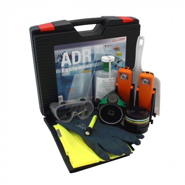 Inhalt Gefahrgutkoffer Basic nach GGVS und ADR