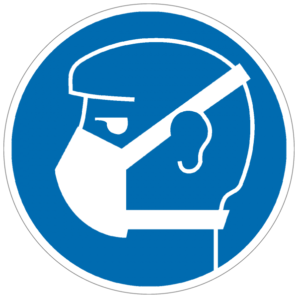 Gebotszeichen Leichten Atemschutz benutzen