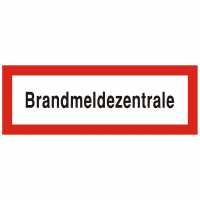 Brandschutzschild mit Text Brandmeldezentrale