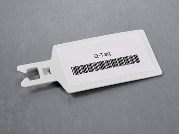 Q-tag Kennzeichnungsschild 135 mm x 67 mm