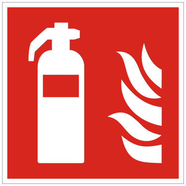 Brandschutzzeichen Feuerlöscher nach ISO 7010 (F001)